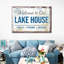 Bienvenue sur notre lac, impression sur toile-1045012925