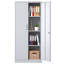 Armoire de rangement en métal 71 po H, armoire à outils verrouillable en acier avec portes et 3 tablettes réglables, armoires hautes pour systèmes de rangement de garage-866700500