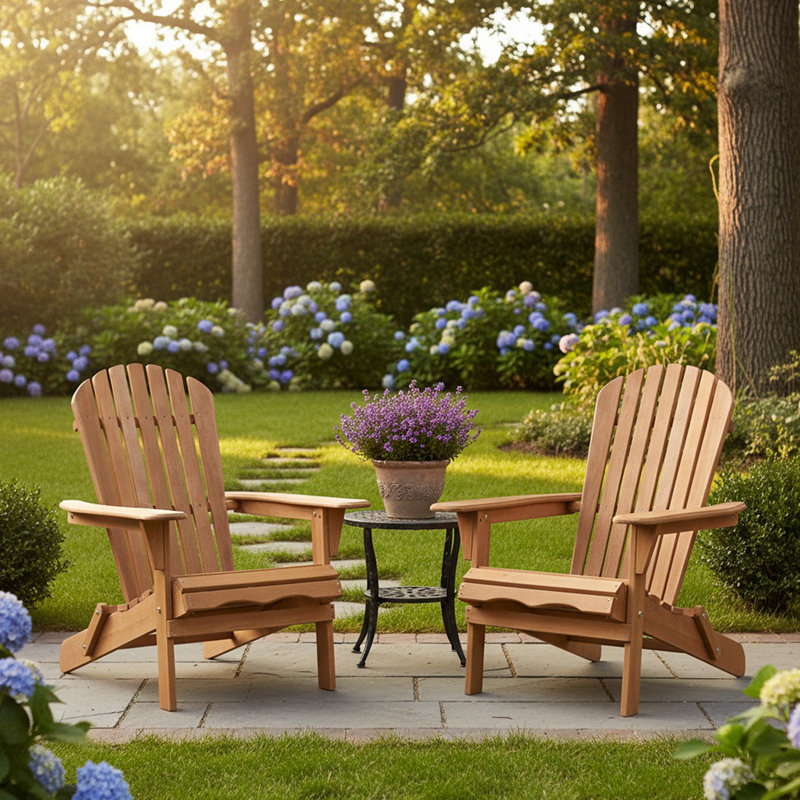 Grande chaise Adirondack pliante 2ps pré-assemblée sapin de Chine - capacité de 330 lb