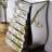 Vase shape painted drawer accent chest