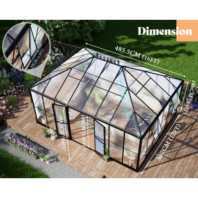 Grower’s Haven Victorian Style Polycarbonate Greenhouse