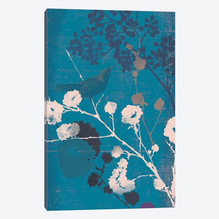 « oiseau i », impression sur toile, H 60 po x l 40po x P 1,5 po, Pas de tapis, Toile tendue