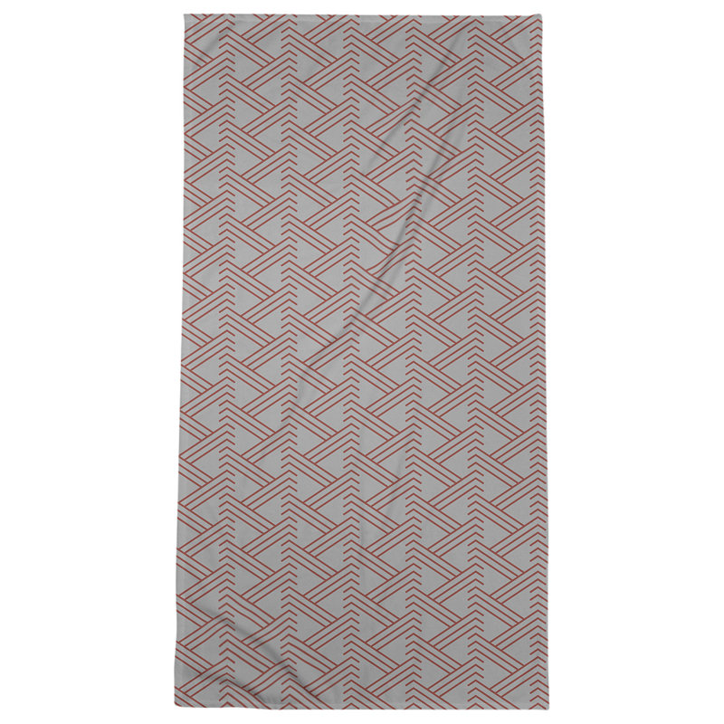 Jordao Beach Towel, Red/Gray