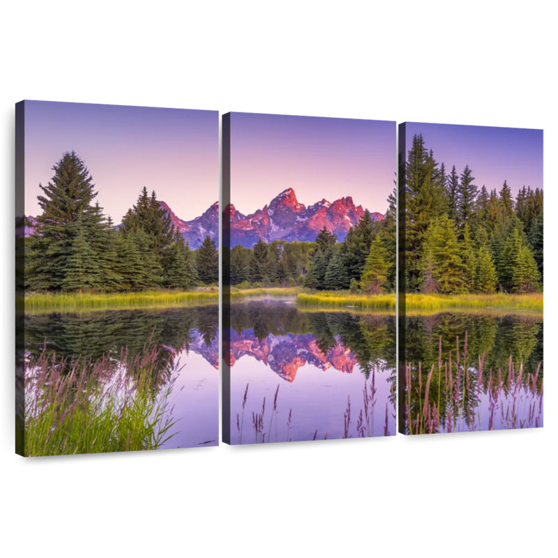 Alvord Grand Tetons River Reflection, 32" H x 50" W