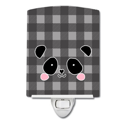 Panda Bear Face Ceramic Night Light