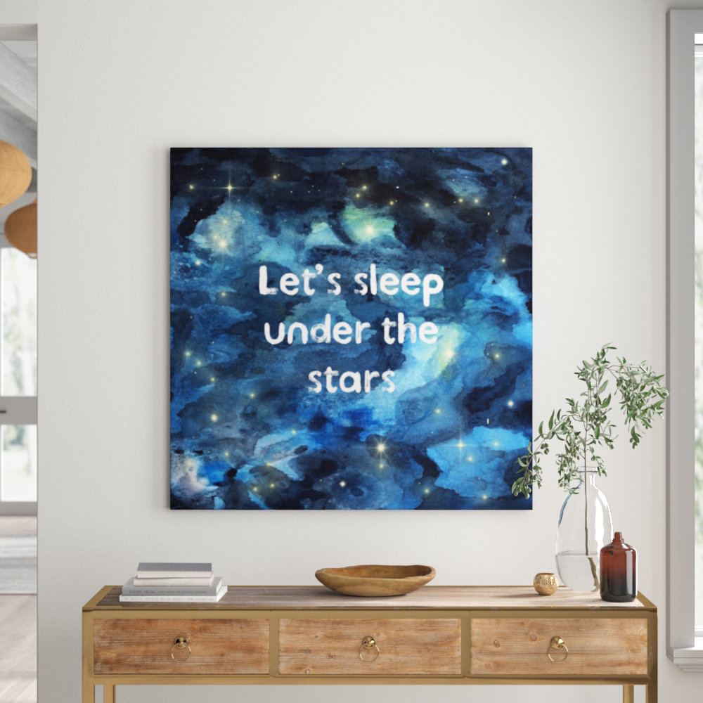 'Sleep Under the Stars' Graphic Art on Canvas