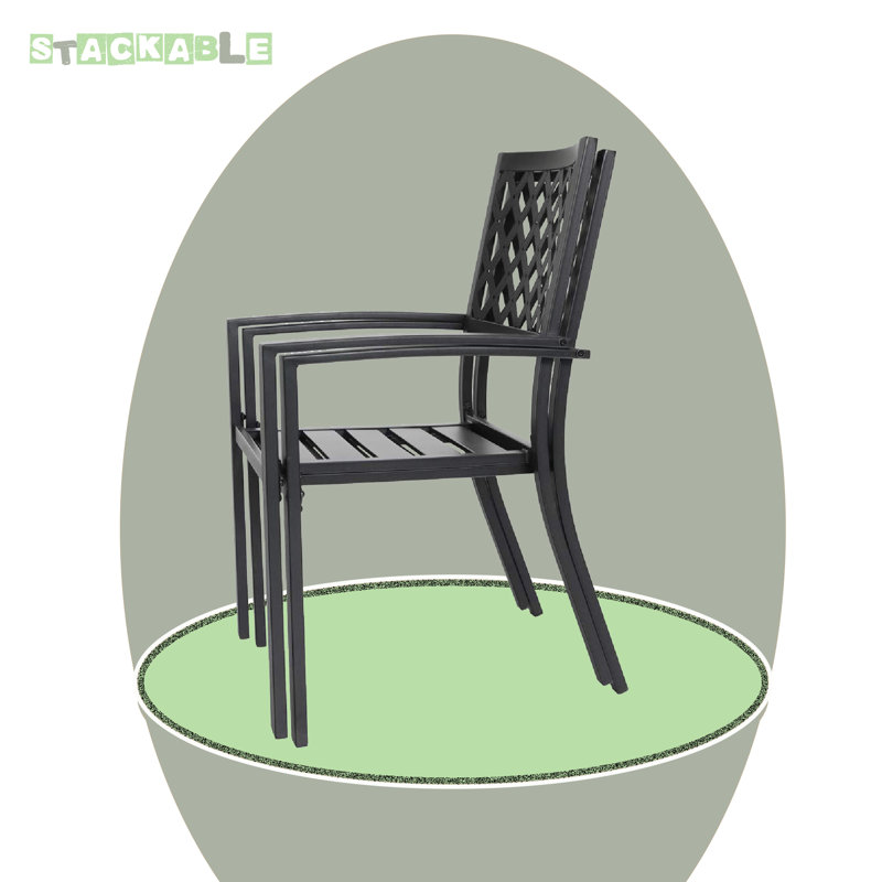 Chaise de salle à manger empilable Bathilde