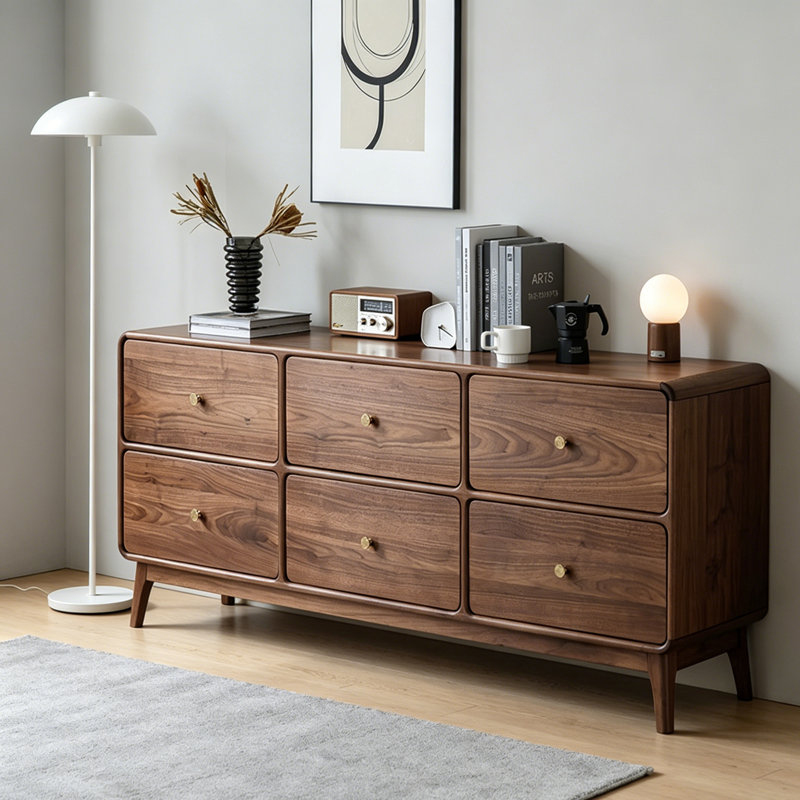 Commode à tiroirs à simple entrée, 30.71" H x 70.87" W x 17.72" D