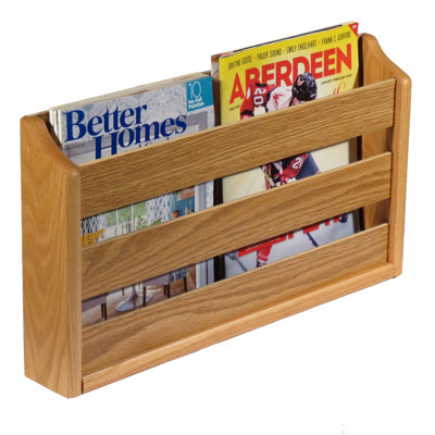 Poche Wood Free Standing Magazine Rack