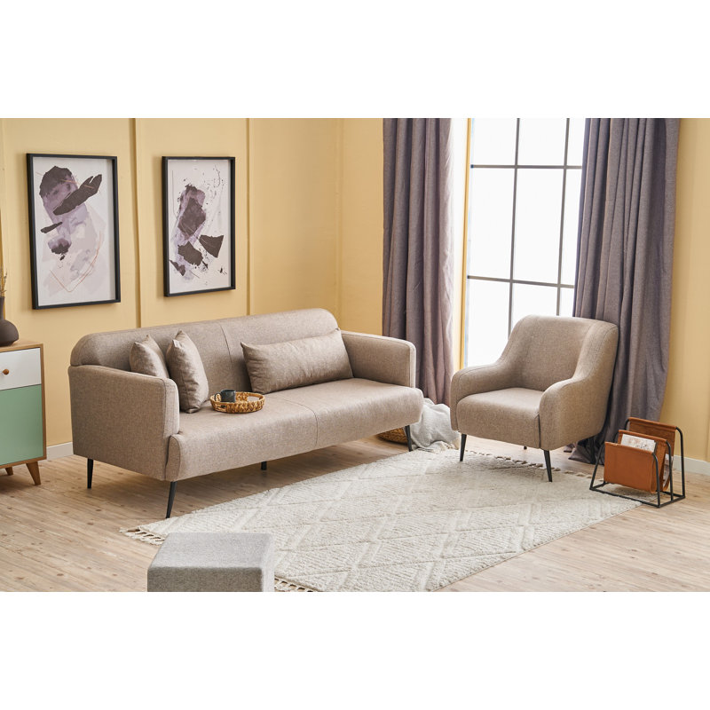 Allinson Upholstered Accent Chair, Brown