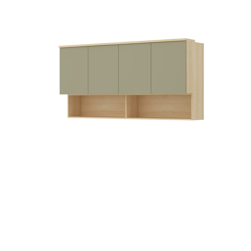 Tedmund Floating Shelf, Green/Beige