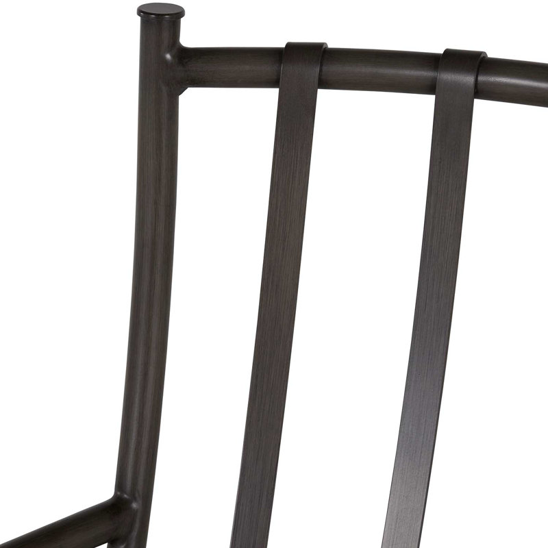 Chaise berçante pivotante en aluminium Majorca, Lin neige, Pas de soudure
