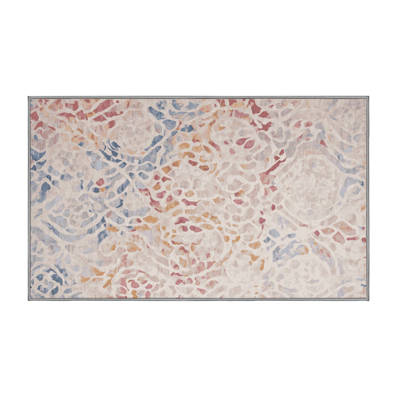 Tapis gris soyeux et moelleux, Rectangle 5 pi x 7 pi