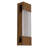 Mystic LED Wall Sconce with Saw-Glass Detailing, Patina Brass Finish, Downlight, 3-CCT Selectable, Dimmable, Wet Rated, ADA Compliant