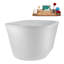 Baignoire autoportante et plateau 60 "avec drain interne 60" Streamline-108300154