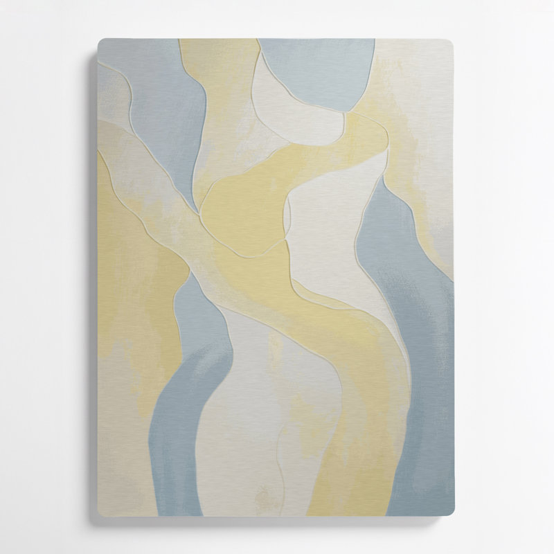 Art mural abstrait gris figuratif 65, H 20 po x l 30 po