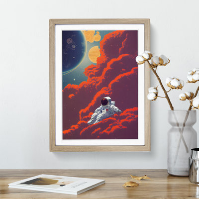 Resting Astronaut - Framed Print