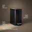 6-Liter Step Trash Can, Black Stainless-1053390340