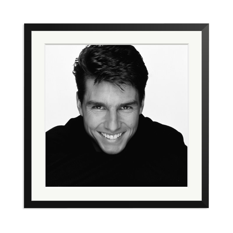 Tom Cruise Cover Shoot, Black, 25" H x 25" W