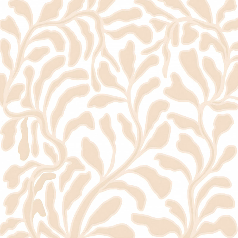 Organic Botanical Pattern by Josie George — Botanical Wall Art, 36 × 36, Framed Print, Brown