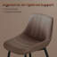 Tabourets de bar / de comptoir Mid-Century l 17,7 po x P 15,7 po Borna avec structure et repose-pieds en acier-825361133-825573022