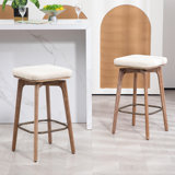 Oliviah Swivel Upholstered Counter Stool