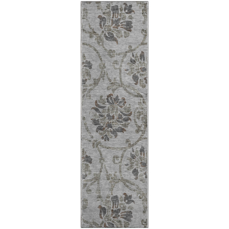 Premium Machine Washable Prisco Gray Rug