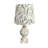 19" Green Floral Shades Table Lamp with Socket