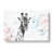 Giraffe With Paint Splashes In Abstract - Wrapped Canvas Painting-55317407
