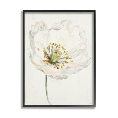 «Delicate Beauty White Flower Giclee», art mural texturé par Patricia Pinto