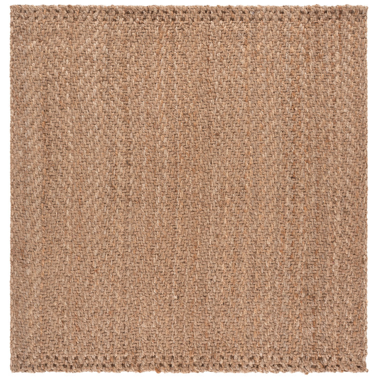 Gare Natural Fiber Hand Woven Jute Solid Color Rug