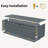 260 Gallon Metal Outdoor Deck Box Waterproof, Extra Large Patio Storage Box