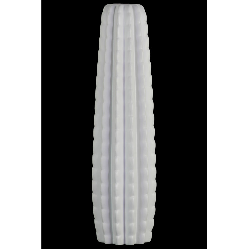 Ceramic / Porcelain Floor Vase, White