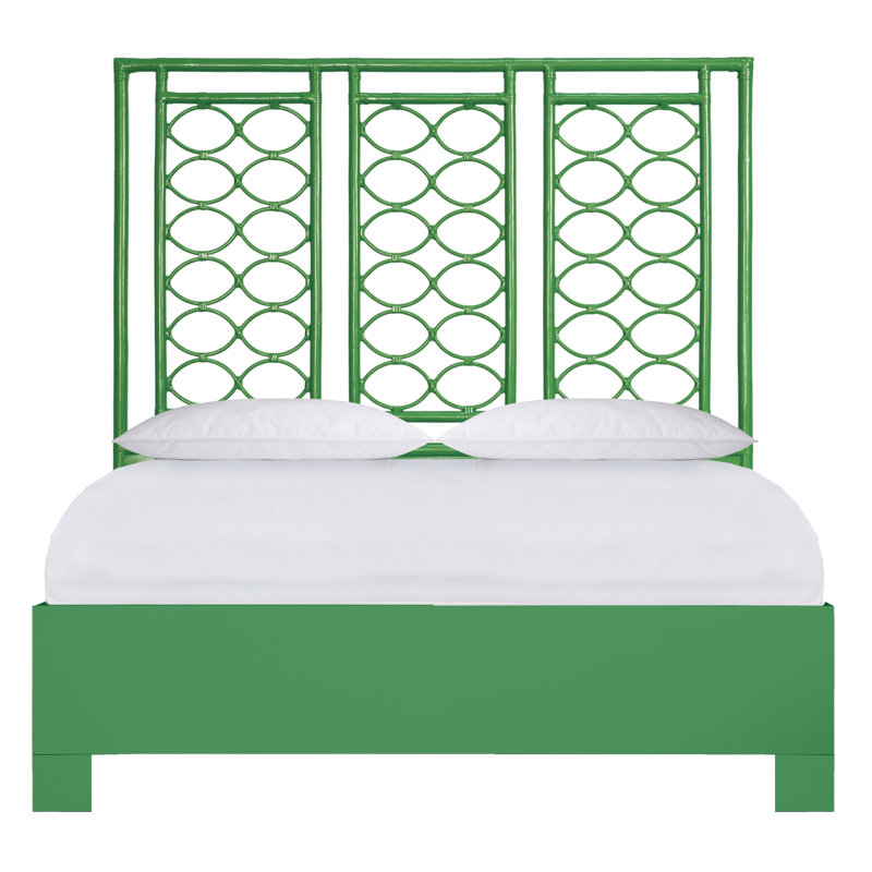 Infinity Low Profile Platform Bed, Queen, Bright Green