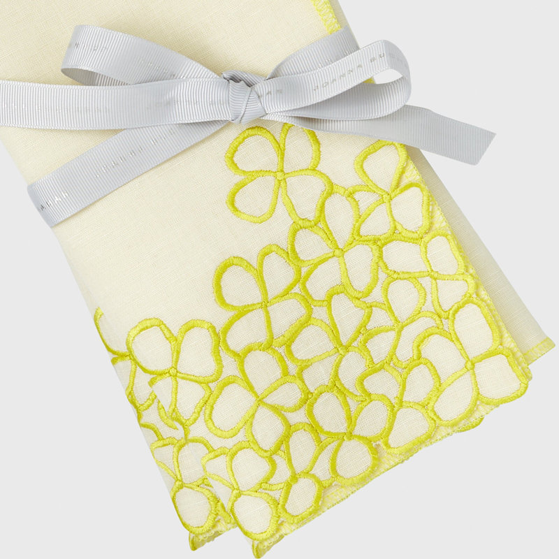 Linen Square Napkins, Citrus