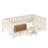 Twin with built-in bookshelves and storage drawers, Safety Staircase design and high-quality safety rails,Beige-2124711601-2124711604