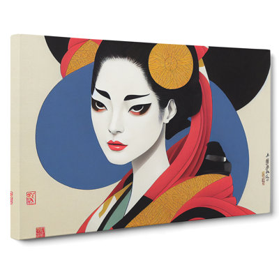 Spirited Geisha - Wrapped Canvas