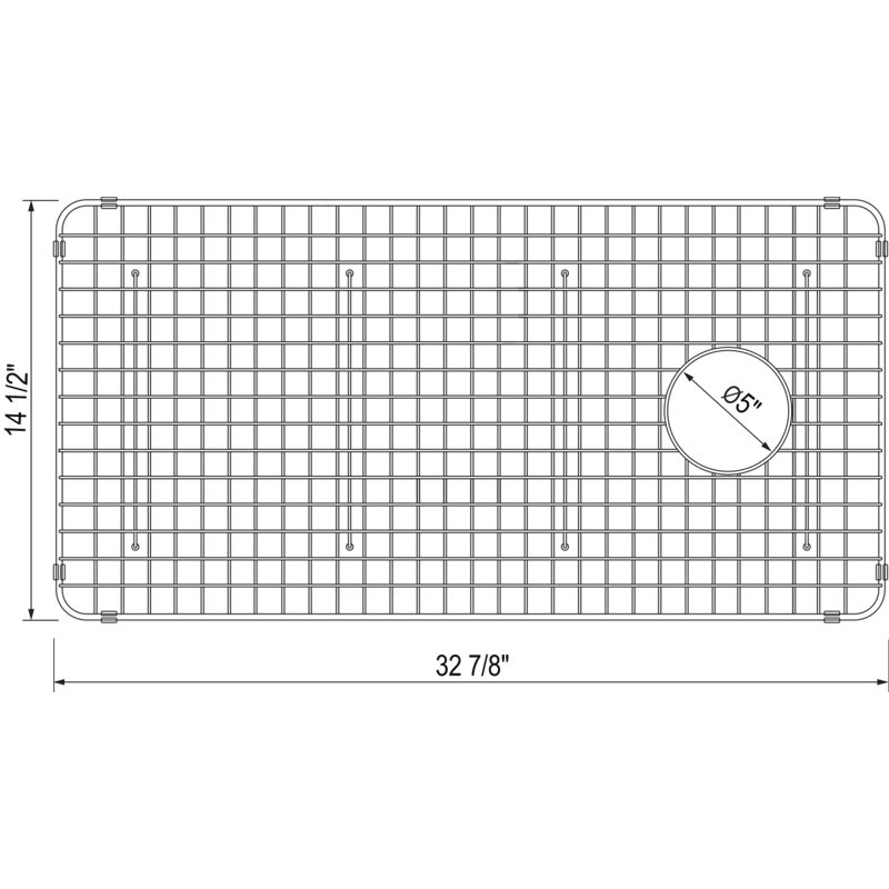 Wire Sink Grid for Kitchen Sink, White
