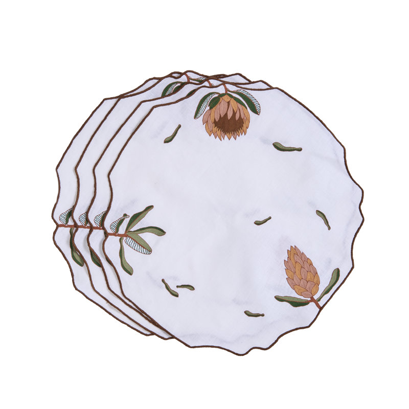 Circular Elegance Placemat 16.5 Inch Round