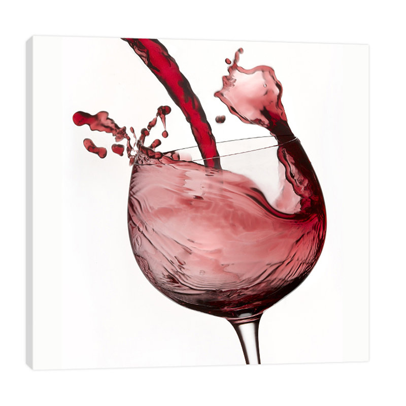 Red Wine Pour 2 by Barry Siedman - Wrapped Canvas Print, 46cm H x 46cm W x 4cm D