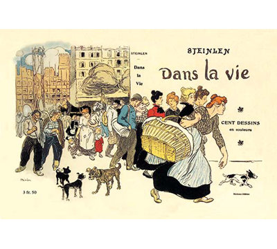 Dans la Vie by Theophile Alexandre Steinlen Vintage Advertisement