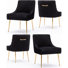 Chaise d'appoint en velours Baudel