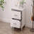 Elegant High Gloss Nightstand With Metal Handle-138913786