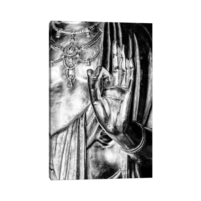 Golden Buddha Hand by Philippe Hugonnard - Wrapped Canvas Painting, 101.6 cm H x 66.04 cm W x 1.91 cm D