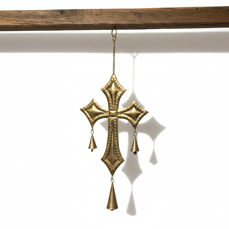 St. Edward Cross Chime in Burnished Gold