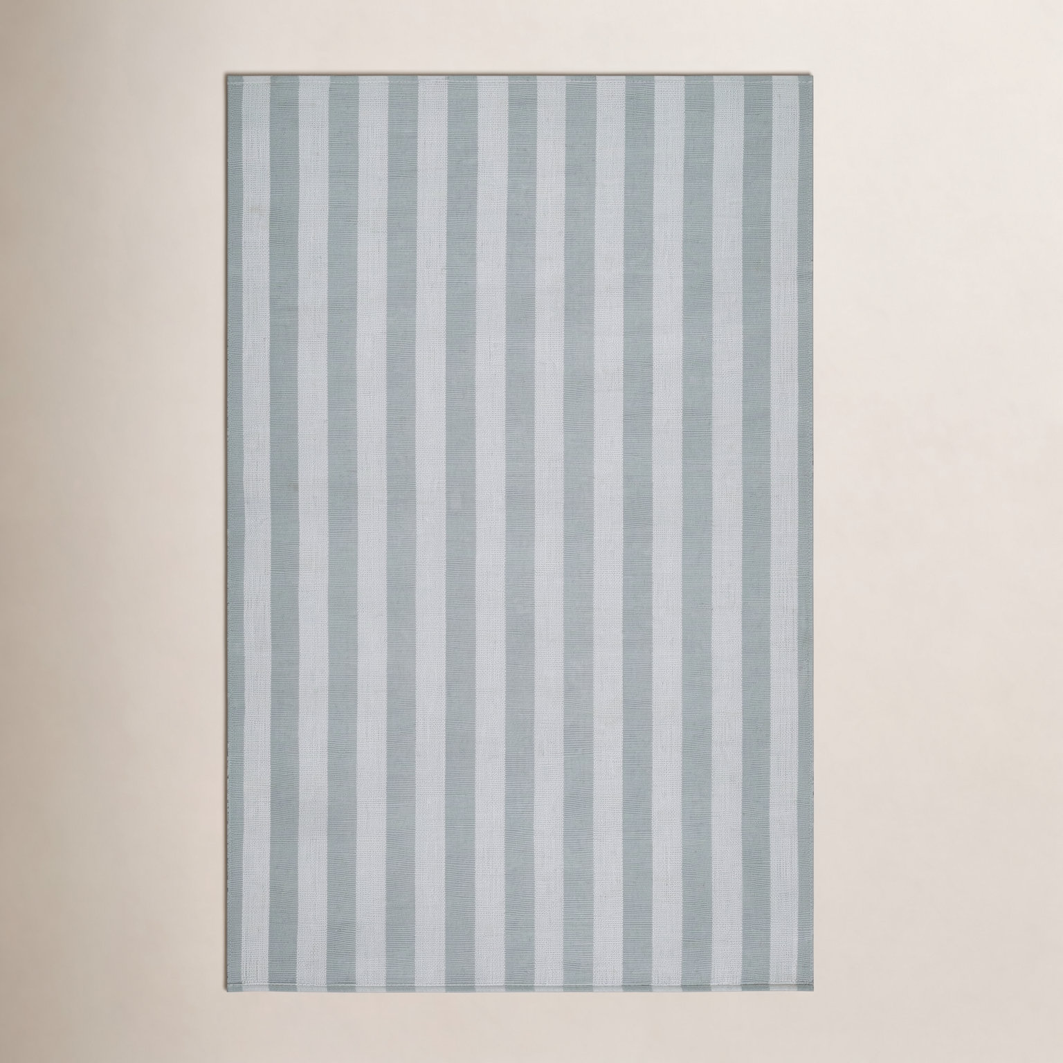 Jeanette Hand-Woven Striped Rug, Rectangle 8' x 10', Blue
