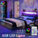 Aydin LED Bed Frame with Drawers and Charging Station