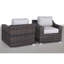 Chaise de patio entièrement assemblée avec coussins-11409624-11409636-11409625