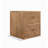 Retro-Style Solid Walnut Bedside Table With Storage Drawers Suitable For Bedrooms.