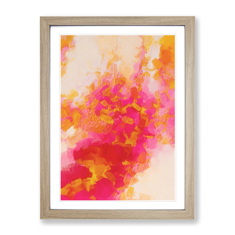 Enticing Abstract - Framed Print, 46cm H x 34cm W, Oak